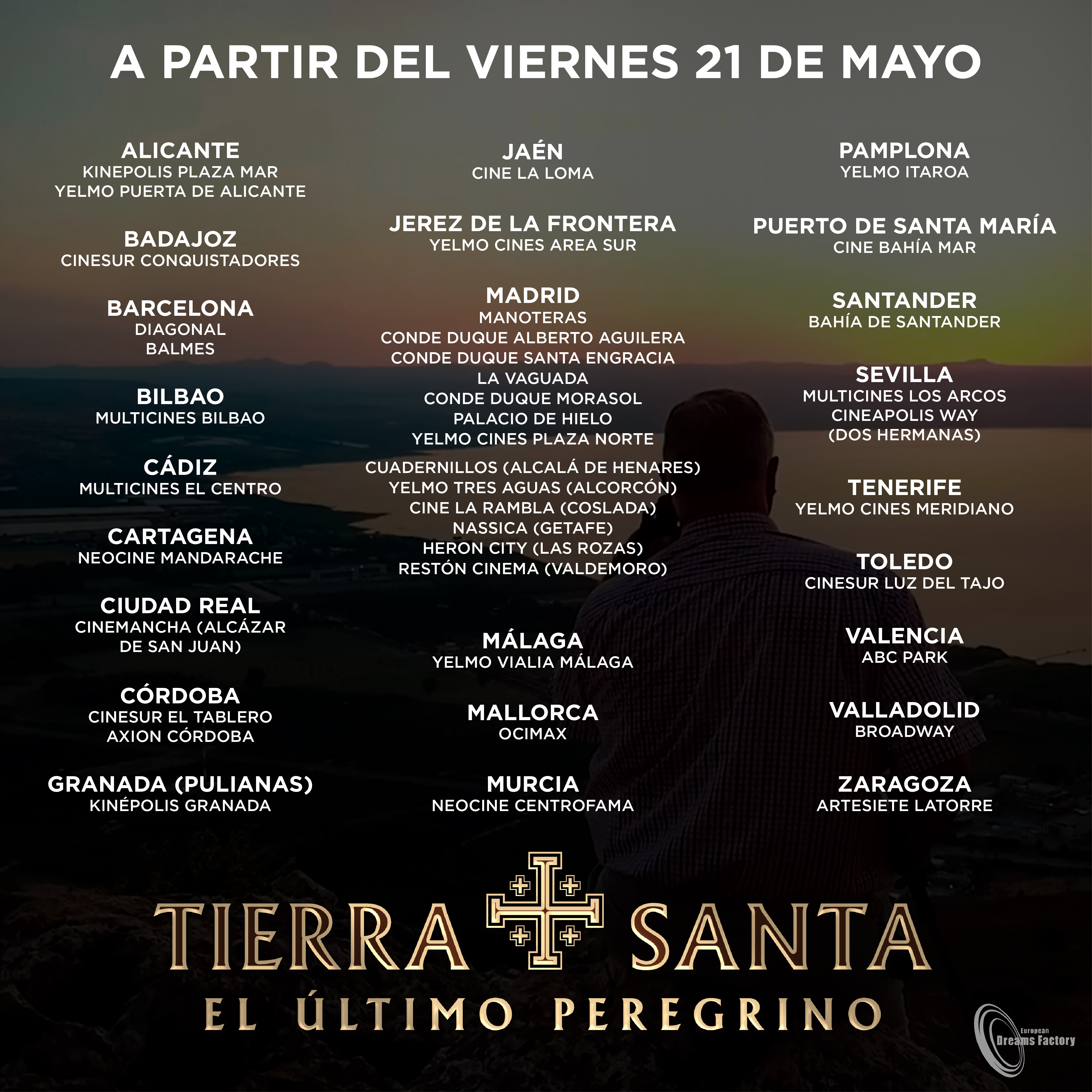 Cartelera cines Tierra Santa El último peregrino